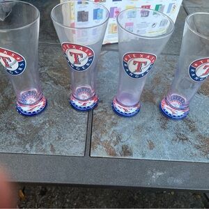 Pint Glass Set - Red, Blue, and White